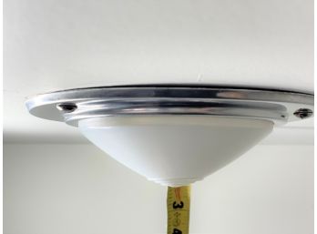 A Trio Of 8' Surface Mounted 'flying Saucer' Lights