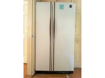 A GE Side By Side Refrigerator