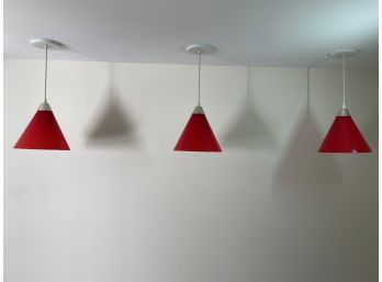 A Trio Of Vistosi, Murano Lamps, Made In Italy
