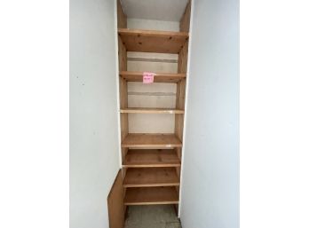 A Pine Shelf System With 1' Thick Shelves - Sunroom