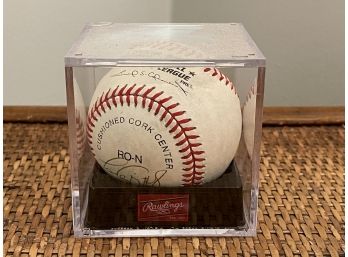 A Signed Baseball, Signature Unknown