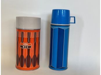 Two Vintage King Seeley Thermos Company Thermos
