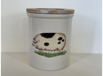 A Pimpernel Lidded Cow Cannister