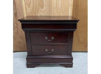 A Two Drawer End Table Dresser Made In Malaysia