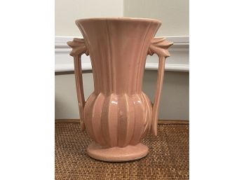 A Vintage McCoy Soft Coral Pink Vase