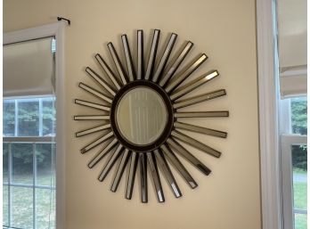 A Large Decorative Sunburst Wall Mirror