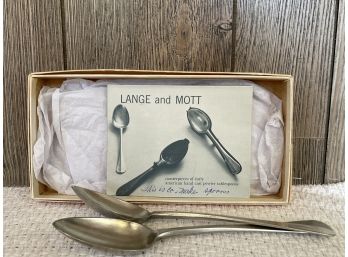 Lange And Mott Serving Spoons