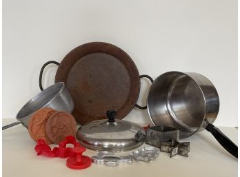 A Fun Vintage Lot Including Farberware, Cookie Cutters & More