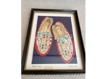 Theodore Villa ( 1938- )- Watercolor On Paper - Signed And Titled - Bobby's Mocs