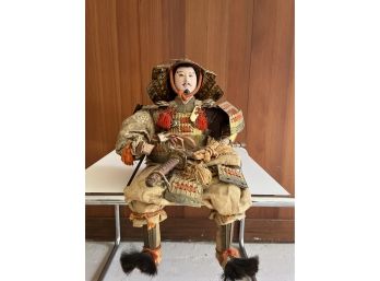 A Japanese Samurai Figure Of The Meiji Period - Helmeted - Antique