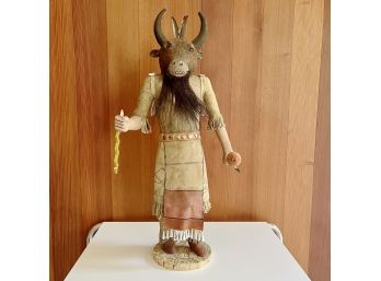 A North American Indigenous Artisan Buffalo Kachina - 20'H