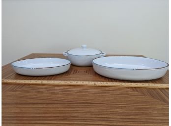 3 Pieces Of Dansk Mesa Oven To Tableware Microwave Safe
