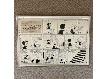 Original Cartoon Art - Ernest Bushmiller (1905-1982) - Nancy - 1930 - Printer Marks And Artist Notes
