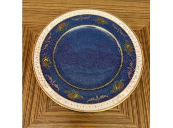 Royal Doulton - Cobalt Blue, Gold And Floral - 8 Dinner Plates