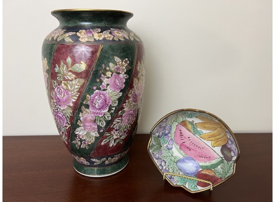 Pair Of Asian Ceramic Pieces