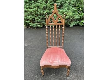 Gothic Revival Library Chair