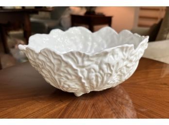 Coalport 'Countryware' English White Porcelain Cabbage Form Bowl