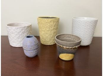 Grouping Of Ceramic Planter