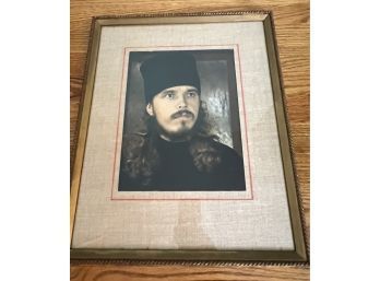 Photographic Print: Portrait Of A Man Wearing A Fez
