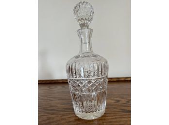 Midcentury Cut Glass Style Decanter
