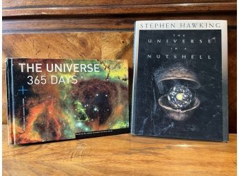Duo Of Hardcover Books About The Universe