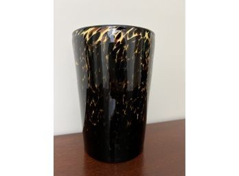 Handmade Tortoiseshell Pattern Art Glass Vase