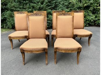 Set Of Six Century Furniture Dining Chairs, Original Retail $3905