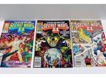 Marvel 3 Comic Group Secret Wars II - #2, #3, #4 - 1985