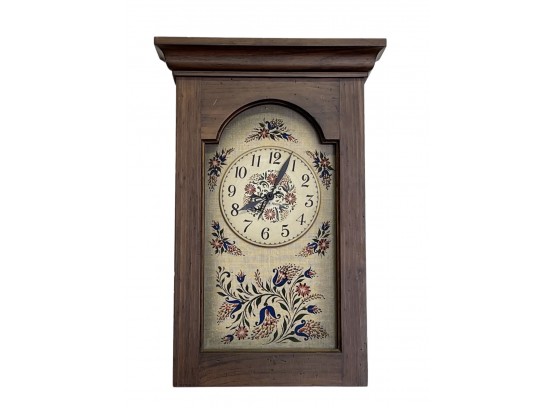 A Vintage Seth Thomas Plymouth Hollow Embroidered Clock