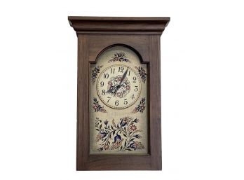 A Vintage Seth Thomas Plymouth Hollow Embroidered Clock