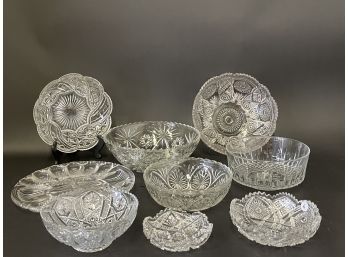 A Gorgeous Collection Of Cut Glass