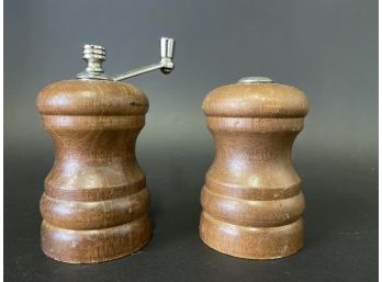 Olde Thomas Wood And Stainless Salt & Pepper Set