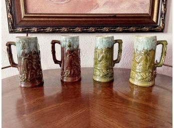 Four German Beer Mugs