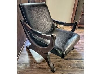MCM Leather Look Chair