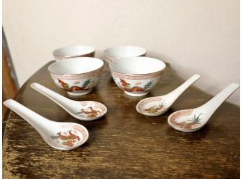 Miso Soup Bowls And Spoons