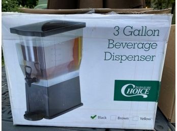 New 3 Gallon Beverage Dispenser