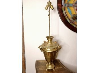 Vintage Brass  Urn Made Into An Elegant Lamp