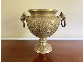 Fantastic Ornate Brass Handled Urn