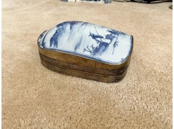 Possibly Antique Chinese Shard Box - Bares Wax Seal