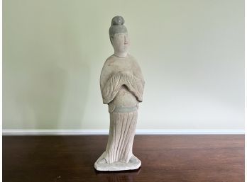 Vintage Chinese Pottery Figure