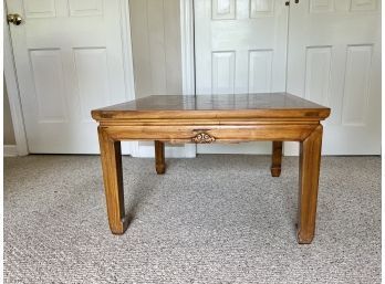 Vintage Possibly Antique Chinese Parquetry Style Coffee Table