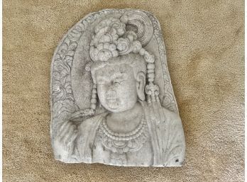 Large Vintage Asian Stone Plaque 2