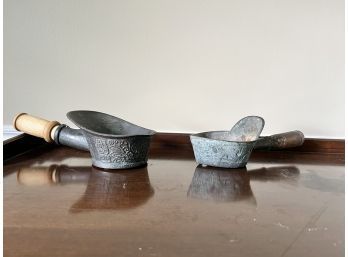 Pair Of Antique Hand Irons