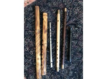 6pc World Traveler's Collection Of Flutes & Whistles - Reed, Metal And More