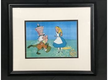 Walt Disney's Limited Edition Alice In Wonderland Serigraph, 1991, COA On Back