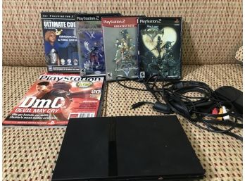 PS2 Game Console Plus 4 Games & Magazine, Play Station 2 Greatest Hits, Ultimate Codes