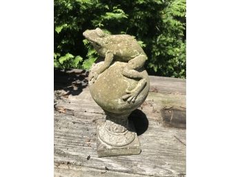 Cement Garden Frog Statue - Love It!  12' Tall