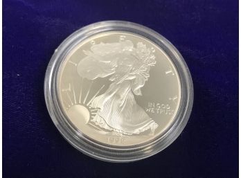 1992 S Proof American Silver Eagle Liberty Dollar - 1oz In Plastic Case - Uncirculated
