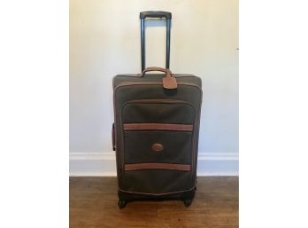 Vintage Longchamp Boxford Large Wheeled Suitcase - Canvas With Leather MSRP $680 Similar