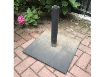 Metal Umbrella Stand - Very Heavy  19.5' Square Base